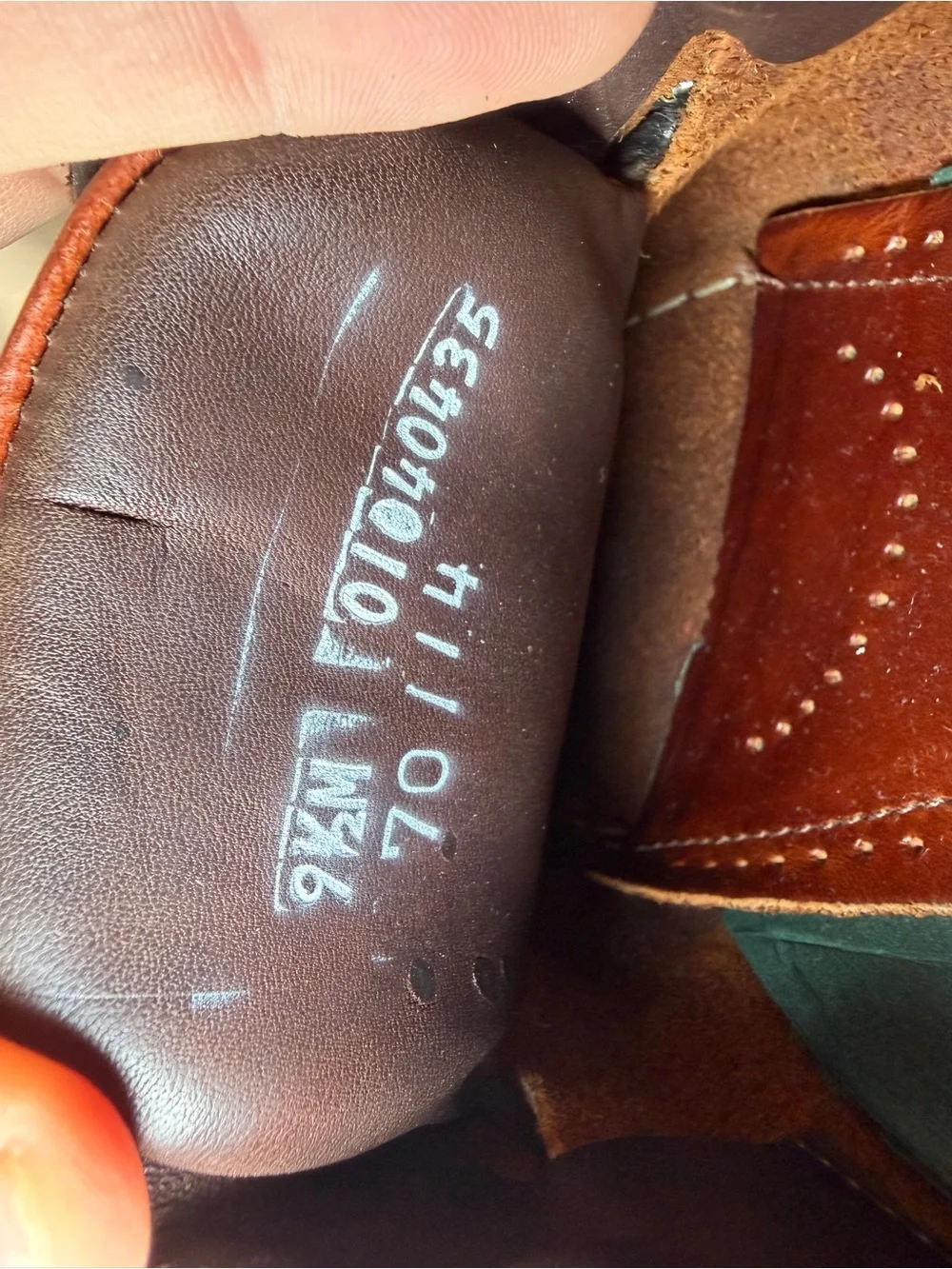 Sebago Men's Brown Leather Boat Shoes Lace-Up Comfort Rubber Sole US 9.5 M